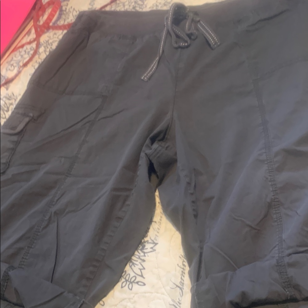 Cato gray Capri Pants Relaxed Fit Elastic Cuff